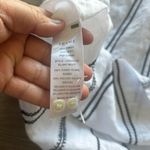 frame denim Frame white and black embroidered ruffle trim halter top. Size L Photo 10