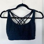 Balance Athletica Heathered Dark Gray Strappy Sports Bra Photo 0