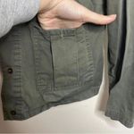 Wet Seal  100% Cotton Green Cargo Utility Hooded Jacket Southwest Patteren Photo 3