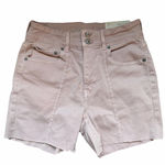 American Eagle Outfitters Light Pink Super High Rise Stretchy Flare Shorts Photo 0