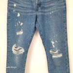 Levi's Levi’s 501® Distressed High-Rise Straight Jeans Light Wash W29 L28 Photo 6