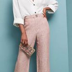 36.5 NWOT $ Mara Hoffman Red/White Striped Arlene Cropped Pant Size 2 Photo 0