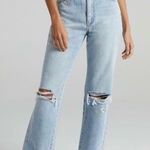 Rolla’s the original ultra high rise straight jeans distressed knee 27 Blue Photo 0