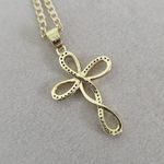 Boutique Gold Filled Infinity Cross Pendant with 18" Gold Filled Chain Necklace Photo 6