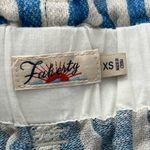 Faherty  Cypress Linen Stripe Belted Shorts | Blue/White | XS Photo 7