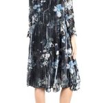 Komarov Floral Print Georgette Chiffon Dress with Jacket Size L Photo 9