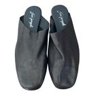 Free People Reese Black Leather Mule Slides size 40 US 10 Photo 2