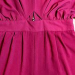 ASOS DESIGN Jumpsuit Burgundy Red Kimono Sleeve Peg Leg SZ 10 Holiday Xmas Party Photo 4