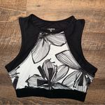 Layer 8 Black/White Floral Sports Bra Women’s Size Small Photo 0