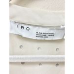 IRO  Paris Cadmos Wrap-Effect Studded Chiffon Peplum Blouse White Women's 36 / 4 Photo 4