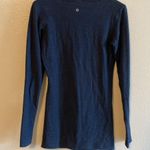 Lululemon  10 Every Yogi Reversible Long Sleeve Stripe Blue and White Shirt Photo 8