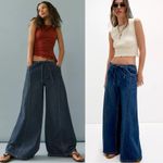 Free People Bohemian Veritas Wide-Leg Jeans in Truth Dark Wash NWT Size XL Photo 1