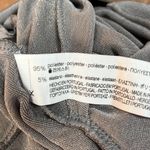 ZARA Faux Warp Short Sleeve Crop Top Silver Gray Size Small Photo 4