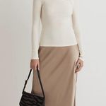 Madewell * Mdwll Angled-Neck Long-Sleeve Top $48 Photo 1