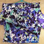 Peter Pilotto Floral Dress Very Stretchy Comfy Purple Lavender Blue White Large Photo 6