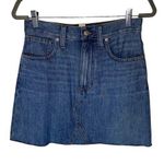 Madewell Rigid Denim A-Line Mini Skirt in Lakeline Wash Eco Edition 27 Photo 0