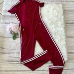 Women Ribbed Jumpsuits Yoga Short Sleeve Workout Jumpsuits Size Medium Photo 0