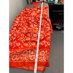 American Eagle  Outfitters Orange Floral Crochet Back Sundress Size Large Beach Photo 10