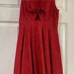 Hutch Reese Dress Red Polka Dot Size Small A-Line Swingy Flowy Cutout Bow cute Photo 2