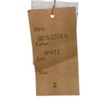 NWT Mandalay White Silk Gold Gray Beaded Cutout Midi Evening Gown Dress Womens 2 Photo 12