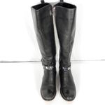 Michael Kors Women's Black Leather Arley Wide Calf Riding Boot 6M Photo 1