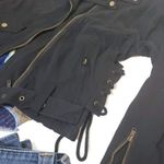 Jaase Nwt  Moto jacket with corset tie sides and belt long sleeve zip xs Photo 6