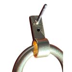 Madewell  Gold Tone Raffia Tassel Earrings Fringe Hoop 2" Pierced 10.01g Vacation Photo 2