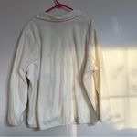 White Stag Women's  Button Front Long Sleeve Embroidered Fleece Sweater Size 22W‎ Photo 2
