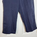 Sag Harbor Women's Navy Blue Stretch Petite Capris, Cotton/Spandex, 8P Photo 2