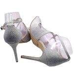 Jewel Badgley Mischka Cook Metallic Glitter Evening Shoe Photo 1