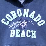 Vintage Coronado Beach California hoodie sweatshirt Blue Appliqué M Size M Photo 2