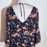 Navy Floral Dress Size XL Zara Floral Wedding Guest Dress Photo 5