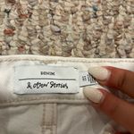 & Other Stories & Other Stories White Denim Button Fly Shorts- Size 8 Photo 10