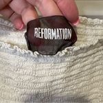 Reformation  white crop top size small Photo 2