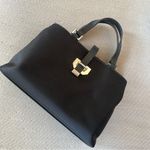 Etienne Aigner RARE 90’s Black Canvas Mini Top Handle Bag Crossbody Strap 9x6 Photo 1