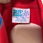 Zip Code vintage Red Fish Print Cotton Dress woman size MEDIUM Photo 4