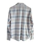 Free People Loveland Plaid Button Down Shirt Top White Pastel Pink Blue, Size XS Photo 10
