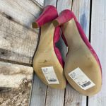 Nine West Vintage NWFurgus Fuchsia Patent Slingback Peep Toe Platform Heels 8M Photo 7