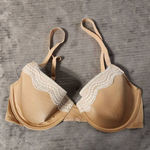 Calvin Klein Size 34C Tan Lace Tshirt Bra Photo 0