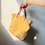 Madewell Small Transfer Tote Tan leather Hand bag with a boho touch š„ Photo 1