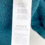 Chico's Janessa Long Sweater Vest Open Front Cardigan Goddess Green Size Small Photo 6