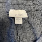 Pure Jill Petite XL Linen Cotton Gauzy Cropped Pockets Drawstring Travel PXL Blue Photo 6