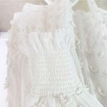 Cami NYC Carolina Floral Applique White Long Sleeve Mini Dress Size Small Photo 13