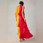 Anthropologie COPY - Pinnacle by Shruti Sancheti Mock-Neck Colorblock Ruffle … Photo 1