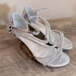 Delicacy  Strappy Rhinestone Kitten Heels Shoes Wmns Sz 7.5 Prom Formal Wedding Photo 0