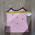 OUTLAW Y2k Retro Lace Trim Embroidered Cami Tank Top Purple Size undefined Photo 3