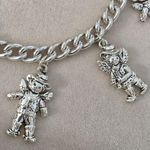 Vintage Silver Charm Bracelet Cowboy And Cowgirl Angel Charms Photo 4