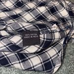 Thread Story Plaid Full Zip Hooded Long Sleeve Shirt Womens Size M Blue White Size M Photo 5