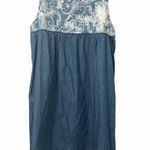 Hayden  NWT Paisley Bleached Chambray Dress Photo 0