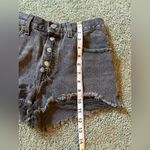 Levi's Levi’s 501 Black Cut Off Jean Shorts Womens Size 27 Button Fly Distressed Photo 2